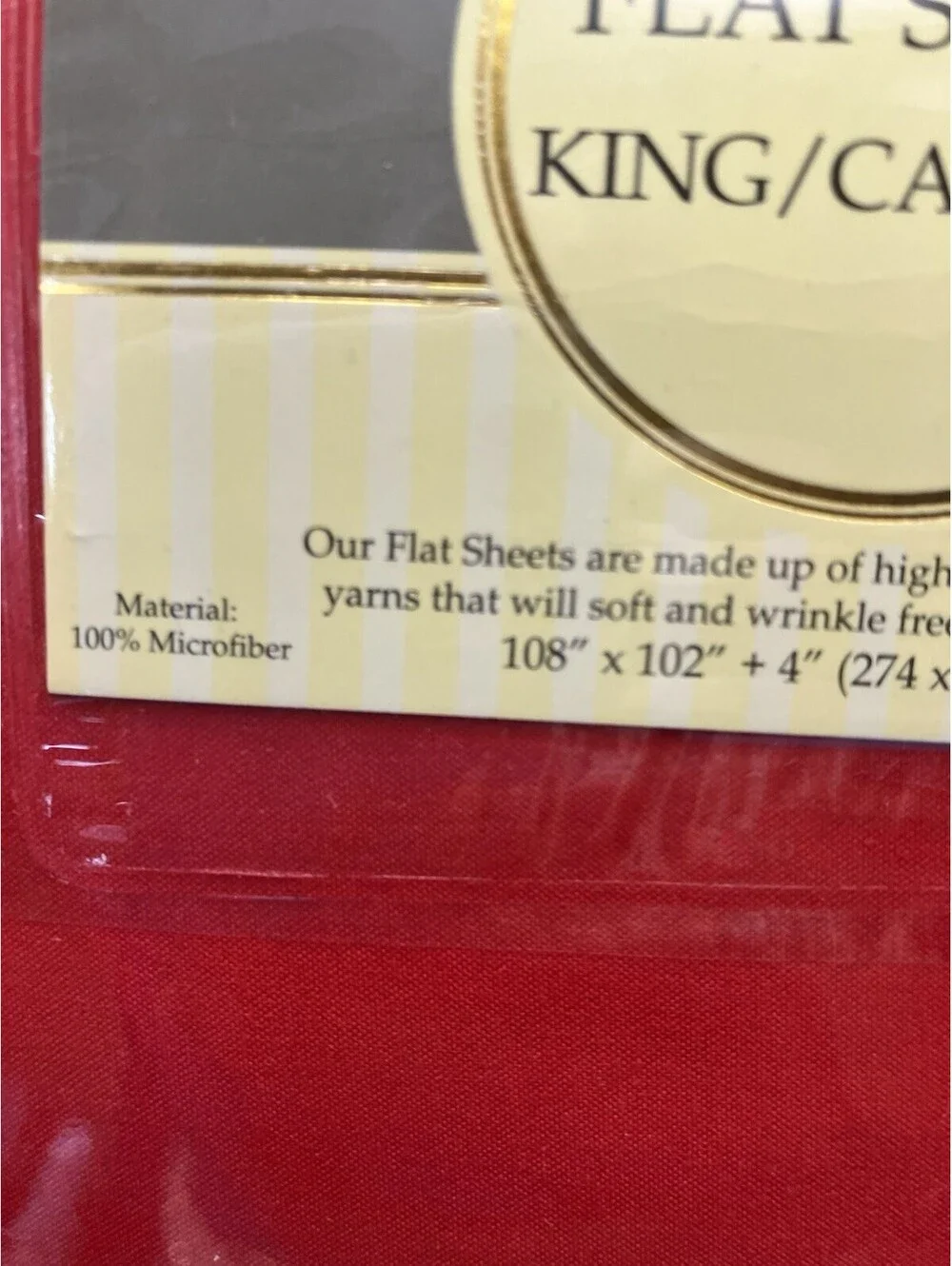 Elegant Comfort Wrinkle-Free 1500 Thread Count Egyptian California king Red